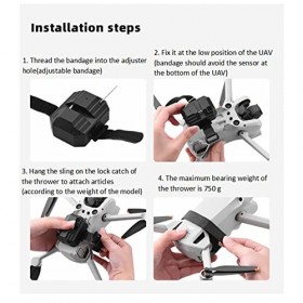 Keenso RC Drone Thrower Dropper Léger USB Charge 2.4G Drone Airdrop Système avec Télécommande pour Mini 3 Pro