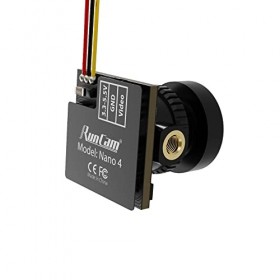 RunCam Nano 4 Micro FPV Caméra 800TVL NTSC 1/3" 2.1mm M8 FOV 155° CMOS Mini FPV Caméra NTSC 2.9g Ultra Légère Nano Cam NTSC 