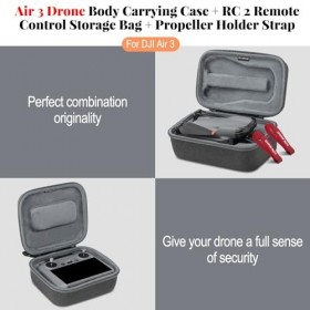 iEago RC Air 3 Drone Corps Étui de Transport + RC 2 Télécommande Sac de Rangement + Nylon Protection Dhélice Stabilisateur, 