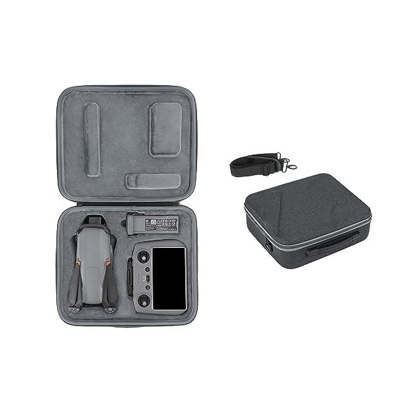 Fututech Sac de Rangement pour DJI Air 3 RC2 Mallette Sac de Transport pour Drone Etui de Protection pour Télécommande Protec