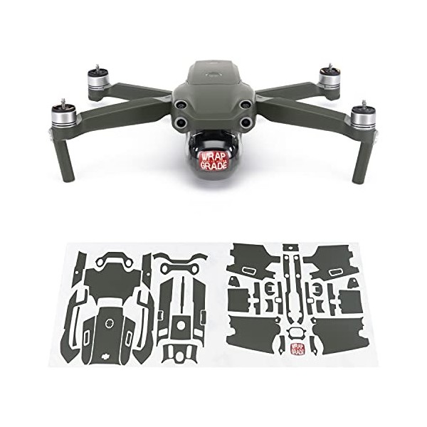 Wrapgrade Main Unit Skin Compatible avec DJI Air 2S Super Red 