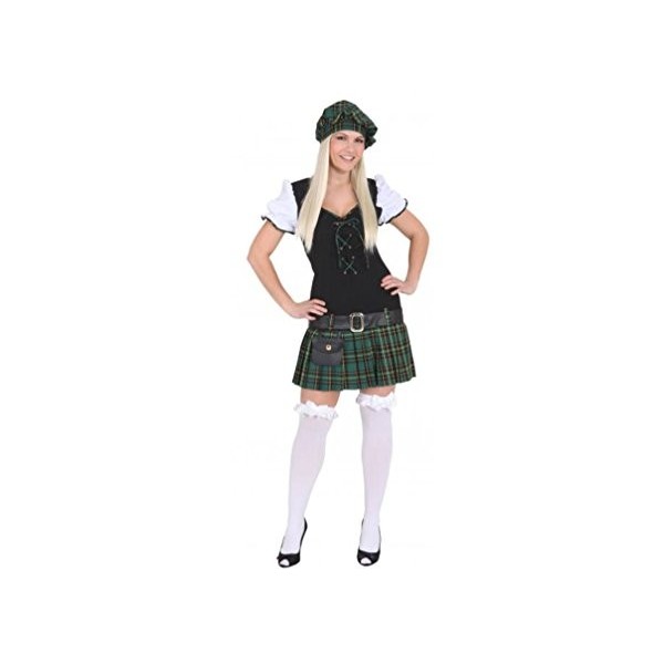 Costume de carnaval pour femme Scottish Girl Vert Taille 44