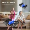 Tomzon A24 Mini Drone pour Enfant Débutant RC Hélicoptère avec Télécommande, 3 Batteries Modulaires 23mins Temps de Vol, Mode