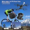 Drone avec caméra, HD 4K pliable Drone longue durée de vol，quadricoptère RC avec sac, vol circulaire, retournement 3D, retour
