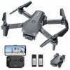TEEROK T11 Mini Drone avec Caméra HD 1080P pour Enfants, WIFI FPV RC Quadricoptère Pliable, Décollage et Atterrissage à Une T