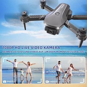 TEEROK T11 Mini Drone avec Caméra HD 1080P pour Enfants, WIFI FPV RC Quadricoptère Pliable, Décollage et Atterrissage à Une T