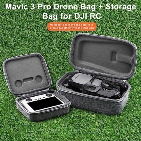 iEago RC Sac de Drone + Poche pour Télécommande + Protection Manette pour DJI Mavic 3 Pro