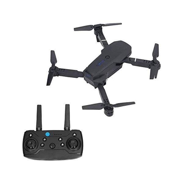 Drone RC à 4 Essieux avec Double Caméra HD 4K pour Adultes Débutants, Quadricoptère Pliable FPV RC avec Position élevée, Vol 
