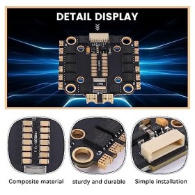 Povxlum 8B45A 4 en 1 ESC Board pour 45A BLHeli S DShot150/300/600 20 x 20/30,5 x 30,5 mm Double espacement des Trous FPV RC P