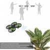 Syma X26 Drone quadricoptère télécommandé pour enfants débutants en intérieur ou en extérieur Mini drone avec cage, évite les