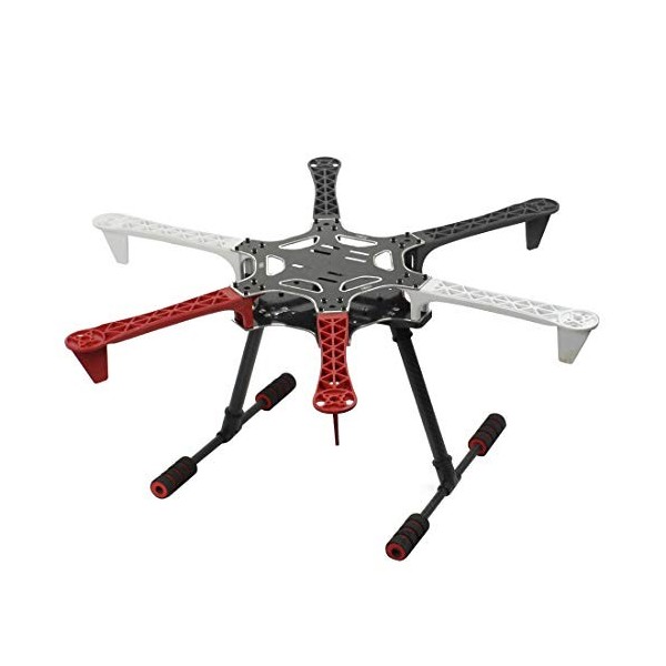 QWinOut F550 Airframe RC Hexacopter Drone Kit DIY PNF Unassembly Combo Set with Kkmulticopter Flight Controller for Beginners