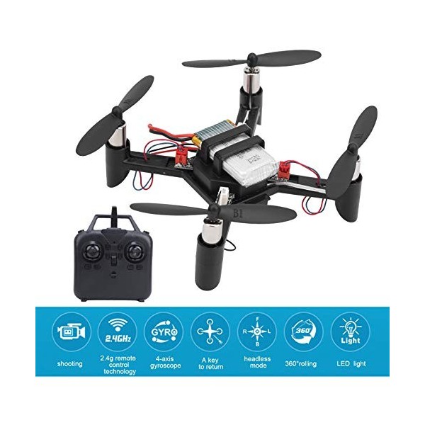 zhuolong Kit de Drone télécommandé dassemblage de Bricolage Mini Jouet dhélicoptères quadrirotor, Drones quadricoptères 2.4