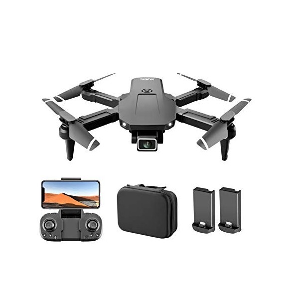 WIJIN Drones S68 avec double caméra pour adultes, drone Wifi FPV avec caméra 4K, quadricoptère RC pliable pour débutants avec