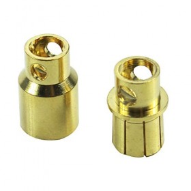 QWinOut 100 Pairs Banana Plug Bullet Connector 100 Male + 100 Female Plug for ESC Battery DIY RC Drone Hexacopter Accessories