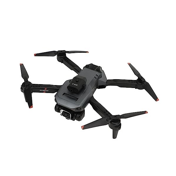 Dpofirs Mini Drone Quadrirotor avec Double Caméra 4K HD Zoom 50x pour Adultes Enfants Cadeaux, Drone télécommandé Pliable K6 