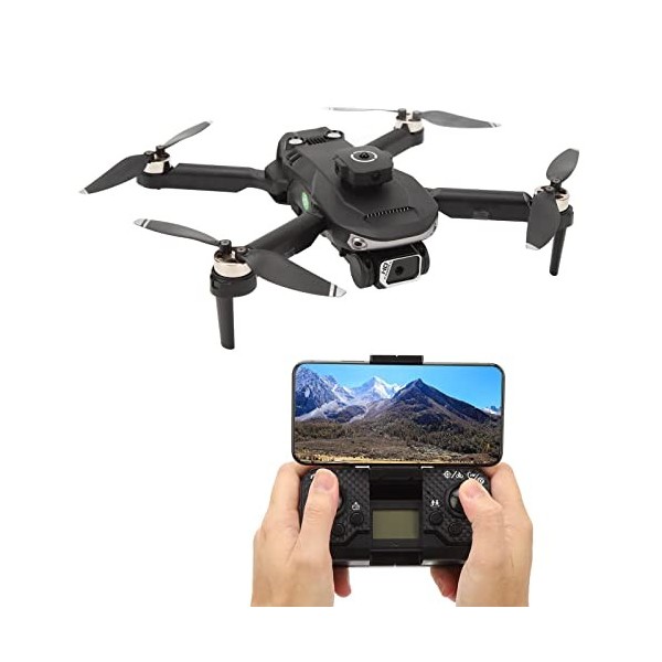 Dpofirs Mini Drone Quadrirotor avec Double Caméra 4K HD Zoom 50x pour Adultes Enfants Cadeaux, Drone télécommandé Pliable K6 