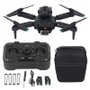 Dpofirs Mini Drone Quadrirotor avec Double Caméra 4K HD Zoom 50x pour Adultes Enfants Cadeaux, Drone télécommandé Pliable K6 