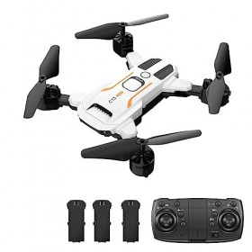 Duisger Mini drone télécommandé avec caméra 4K Drone sans tête plia