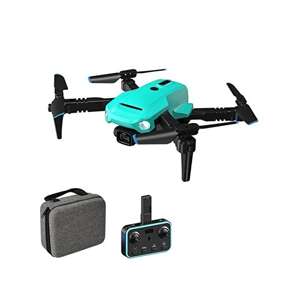 Duisger Mini drone télécommandé avec caméra 4K Drone sans tête pliable avec positionnement du flux optique Geste Photographie