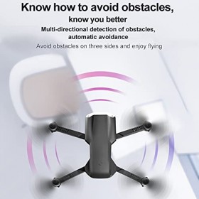 Karlak Drone RC avec caméra Quadricoptère RC 4K avec fonction dévitement dobstacles Trajectoire de vol Contrôle des gestes 