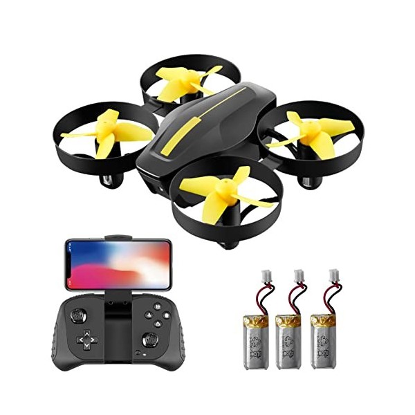 Karlak Mini drone avec caméra 720P RC Drone pour enfants avec vol de trajectoire Mode sans tête Retour à une touche Facile à 