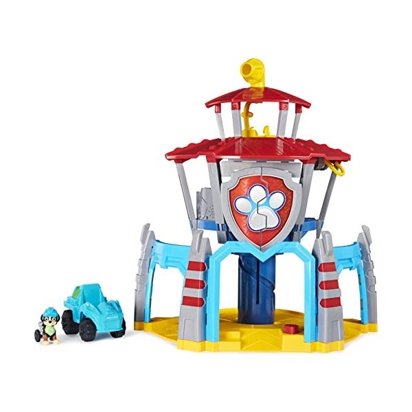 Paw Patrol LA Pat Patrouille – PLAYSET Quartier General Pat Patrouille – Univers Jouet avec Effets Sonores Dino Rescue avec