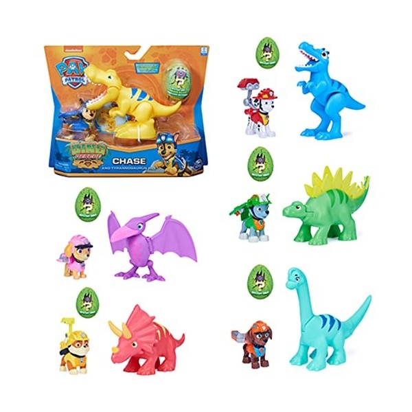 Paw Patrol LA Pat Patrouille – PLAYSET Quartier General Pat Patrouille – Univers Jouet avec Effets Sonores Dino Rescue avec