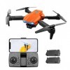 HUIOP Drone RC avec caméra Quadricoptère RC à Double caméra 4K avec Fonction dévitement dobstacles Trajectoire de contrôle 