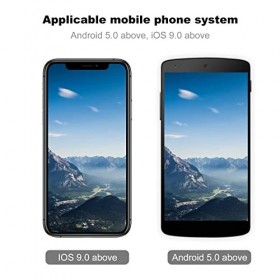 HUIOP Drone RC avec caméra Quadricoptère RC à Double caméra 4K avec Fonction dévitement dobstacles Trajectoire de contrôle 