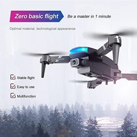 HX-25 Mini Drone télécommandé avec 4K HD Caméra Wifi FPV, 2.4GHz 6 Axes Gyro Mode sans Tête 360°Flips, Maintien daltitude, V