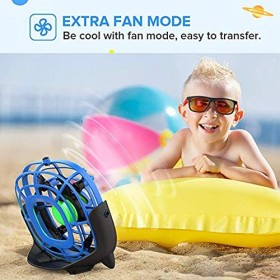 Mini Drone Hélicoptère Quadricoptère UFO à Commande Manuelle Avec Mode Ventilateur Et Mode Avion, ZRBC Mini Avion Infrarouge 