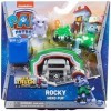 Paw Patrol 6065254, Big Truck Pups, Rocky Action-Figur mit Rettungsdrohne zum Anheften, Kabine ALS Hauptquartier und tierisch