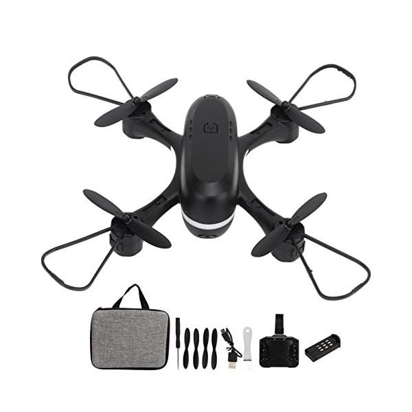 Drone Aérien 4K HD, Vol de Trajectoire Quadricoptère RC Position de Flux Optique Portable en 2,4 GHz Anti-brouillage Intérieu