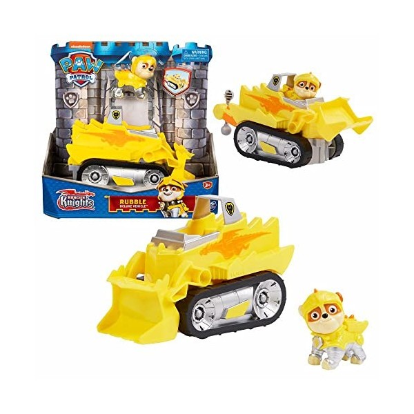 PAW PATROL Sélection Véhicules Rescue Knights | Pat Patrouille, Figure:Rubble