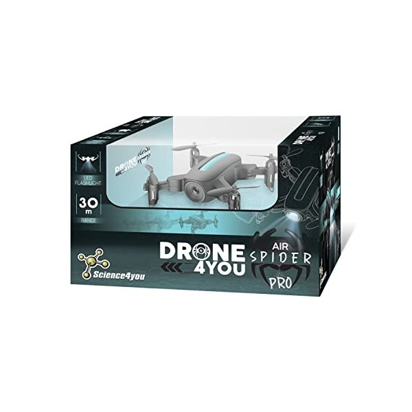 Science4you Drone Mini Air Spider PRO - Micro pour Enfants 8+ ans D
