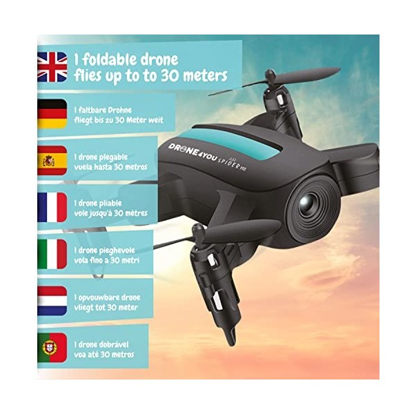 Science4you Drone Mini Air Spider PRO - Micro pour Enfants 8+ ans D