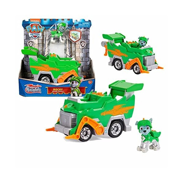 PAW PATROL Sélection Véhicules Rescue Knights | Pat Patrouille, Figure:Rubble