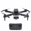 S162 RC Drone Pliable, Pocket RC Quadcopter avec 4K HD FPV Double Caméra pour Débutants Cadeau, Mode sans Tête, 360 Flip, Bat