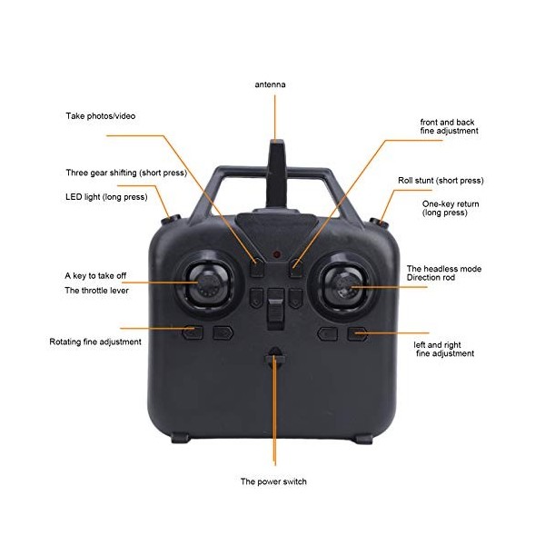 Mini kit de Drone RC Bricolage, kit de Drone télécommandé léger dassemblage de Bricolage 2.4G Mini quadrirotor Jouet éducati