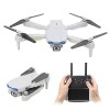 Drone De Photographie Aérienne, Télécommande Caméra 4K Drone avec Feux De Navigation Nocturne Haute Luminosité, Pliable Quadc