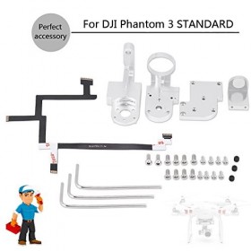 RC Drone Gimbal Yaw + Roll Arm Kit de réparation Vis de pièce Compatible avec DJI Phantom 3 Standard