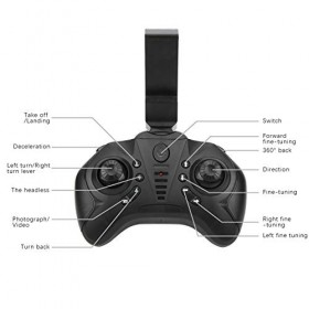 Mini Drone RC, H2 Mini 4K Caméra WiFi Drone RC Pliable Quadricoptère à Pression Air avec Maintien Daltitude Mode Sans Tête C