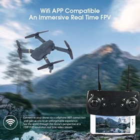 Mini Drone avec Appareil Photo, Drone FPV Pliable 1080P HD, Maintien Daltitude, Démarrage à Une clé, Quadricoptère de Téléco