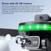 Drone RC pour Enfants Adultes, évitement Dobstacles, Quadrirotor télécommandé Pliable WIFI avec Double Caméra LED 4K HD Band