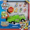 Paw Patrol, Total Team Rescue, Camion De Recyclage de Rocky avec 6 Chiots, pour Les Enfants À partir de 3 Ans