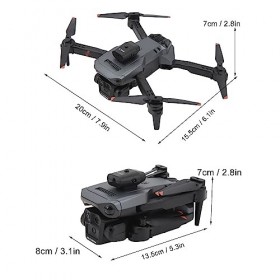 BOROCO K6 Max Drone Triple Caméra, Évitement DObstacle RC Drone HD Photographie Aérienne Quadricoptère Pliant pour Adultes E