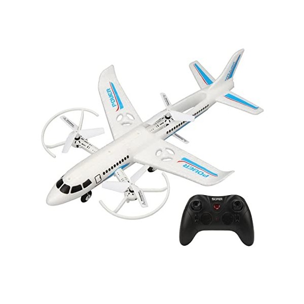 Quadricoptère RC, Drone Aérien Puissant EPP Blanc Mode Tête à Double Contrôle pour Intérieur Batterie unique 