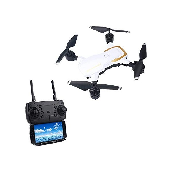 Dinglong Drone,E58 Drone WiFi FPV Rc Drone Quadcopter avec 2.0 MP Caméra HD 4 Canaux 2,4 Ghz 6-Gyro Noir Cool 