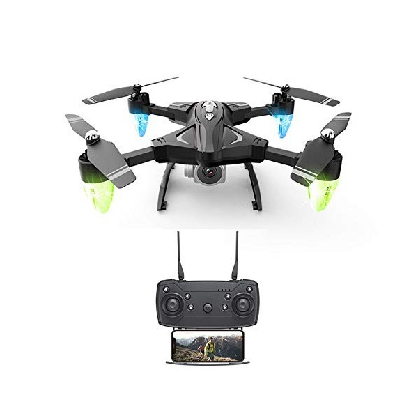 WWYL Mini Drone, Caméra Haute Définition, Démarrage à Une Touche, Contrôle du Téléphone Portable, Mode sans Tête, Maintien De