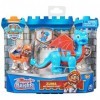 Pat Patrouille Rescue Knights - Pack 2 Figurines Chiot + Dragon - Pars en Sauvetage Pat Patrouille Mission Chevalier avec C